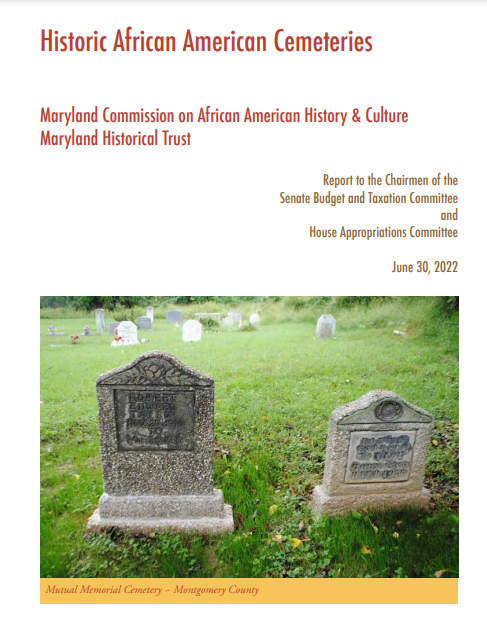 Cover of Historic African American Cemeteries Report 2022